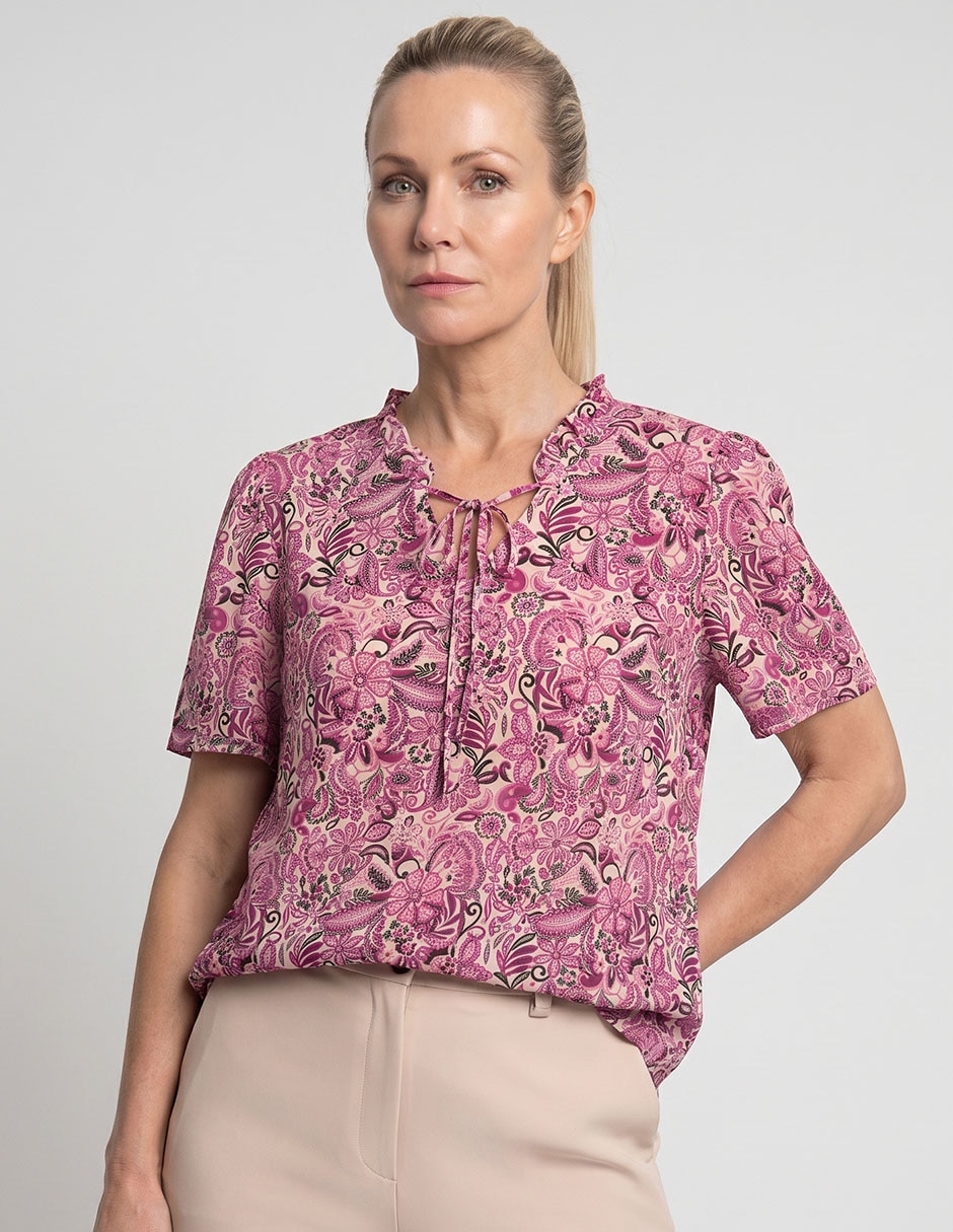 Blusa La Mode manga corta para mujer