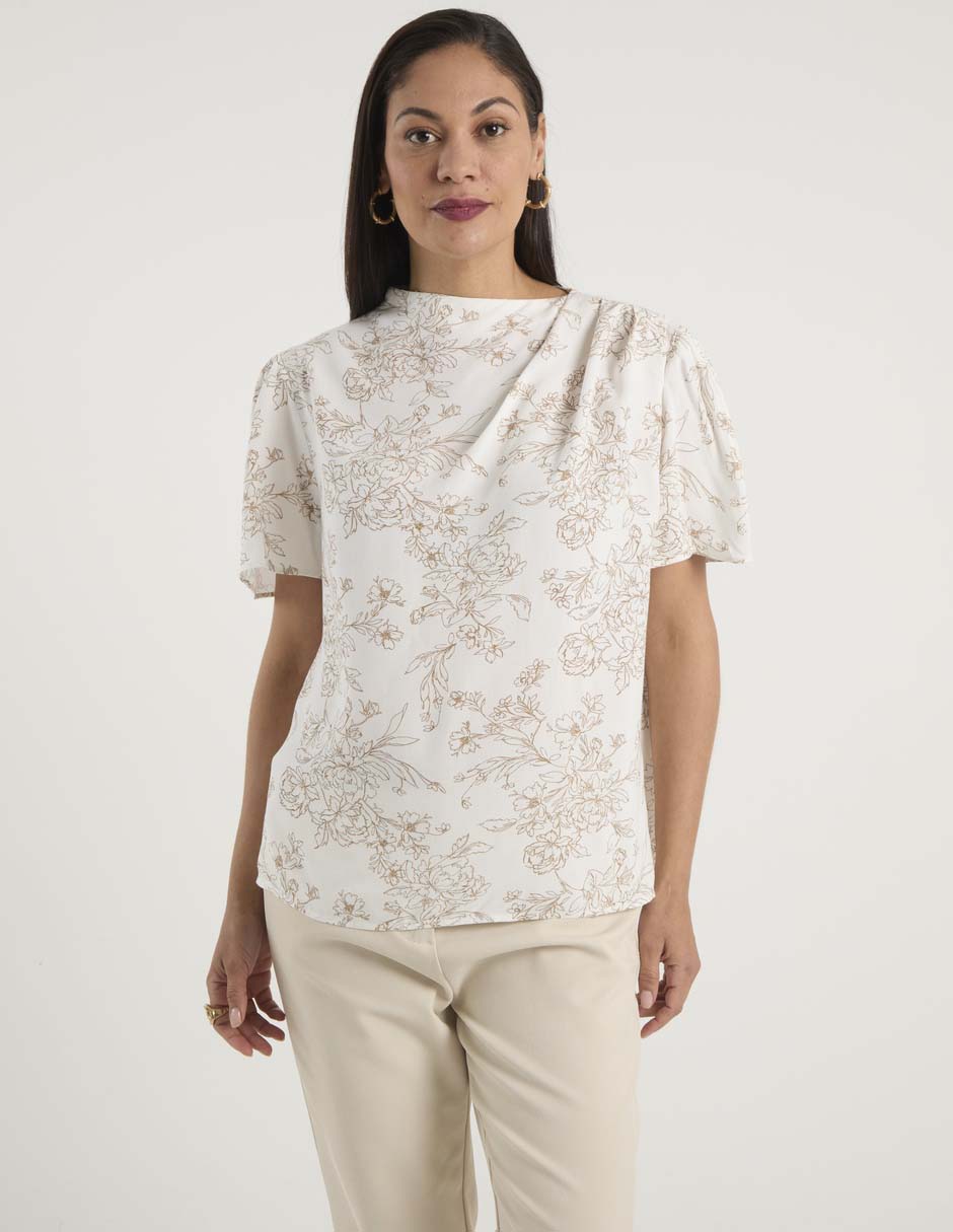 Blusa manga corta para mujer 1