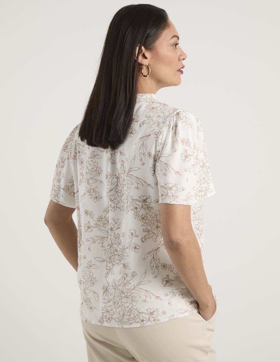 Blusa manga corta para mujer 11