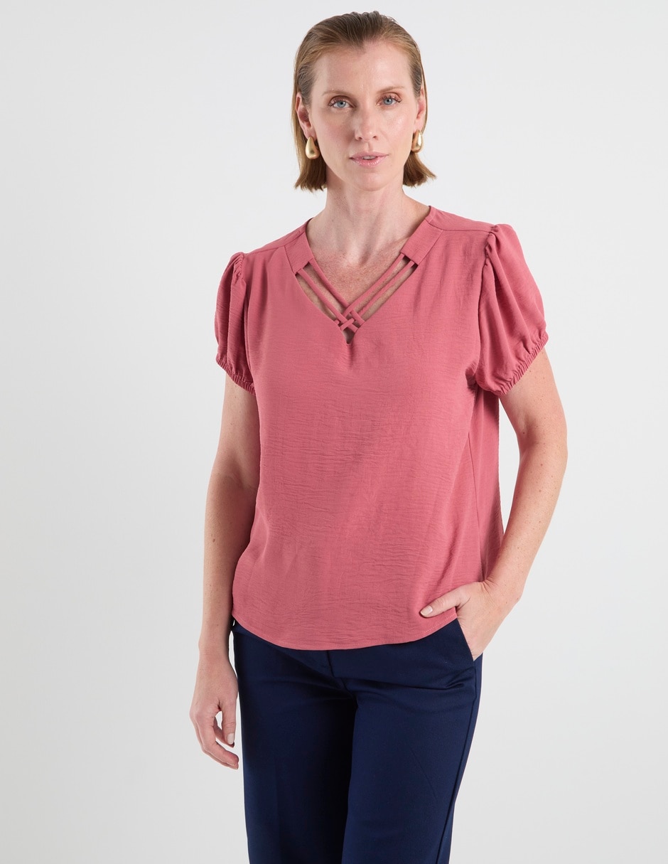 Blusa manga corta para mujer 1