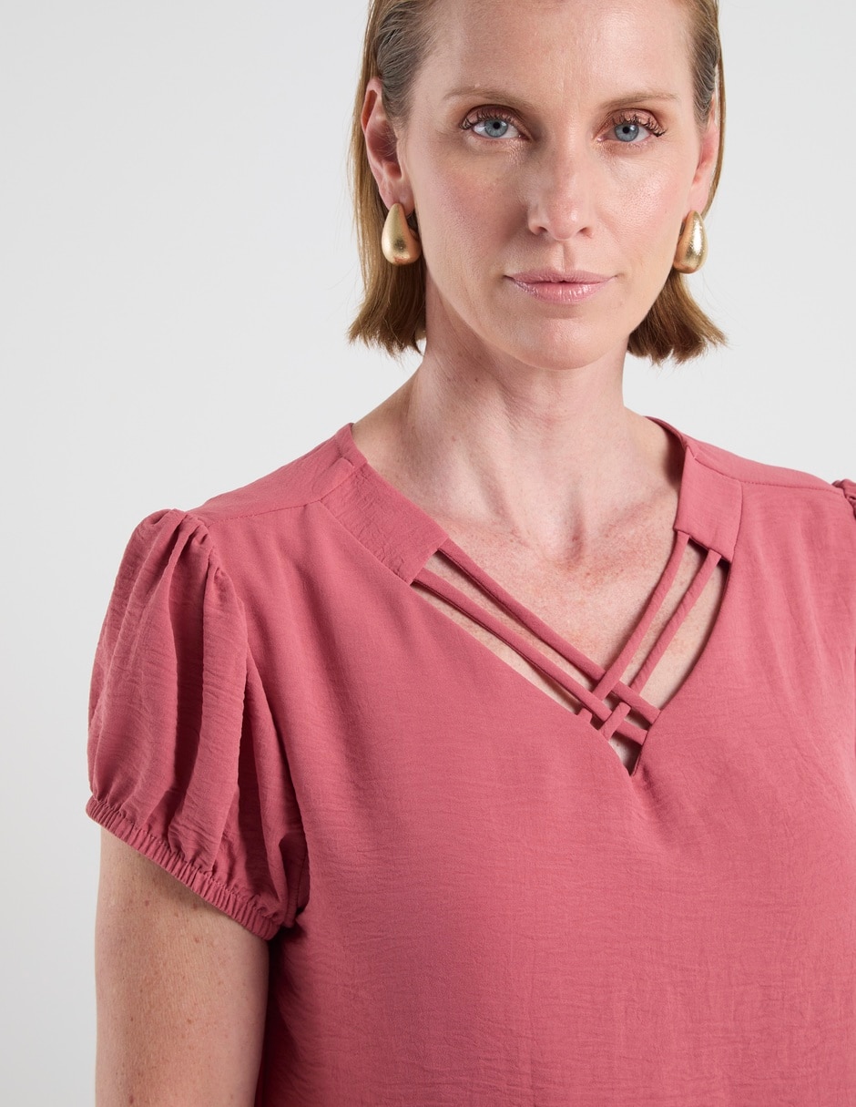 Blusa manga corta para mujer 9