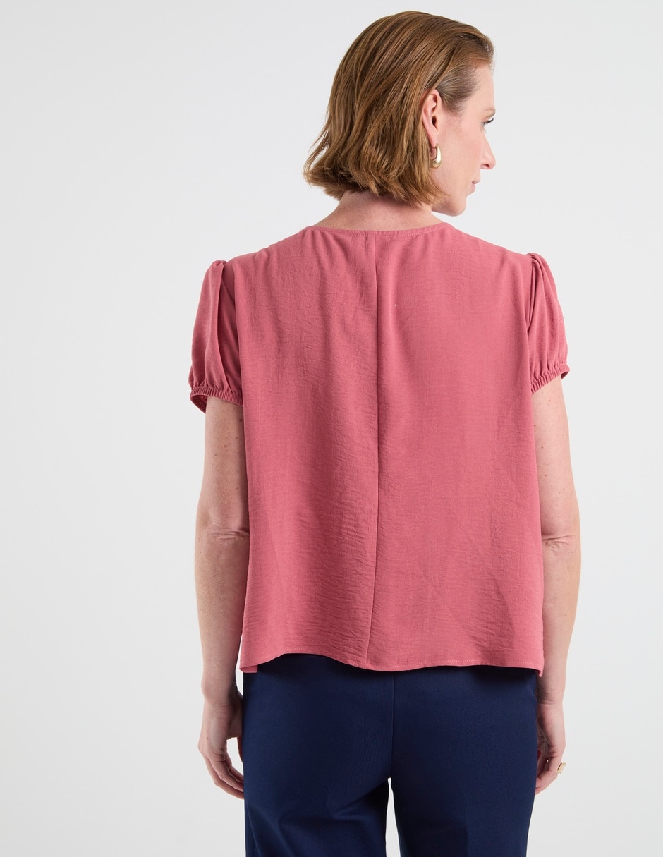 Blusa manga corta para mujer 11