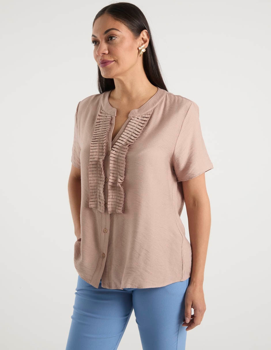 Blusa manga corta para mujer 7