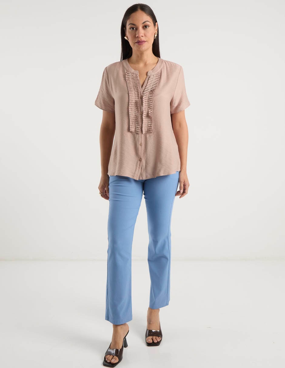 Blusa manga corta para mujer 8