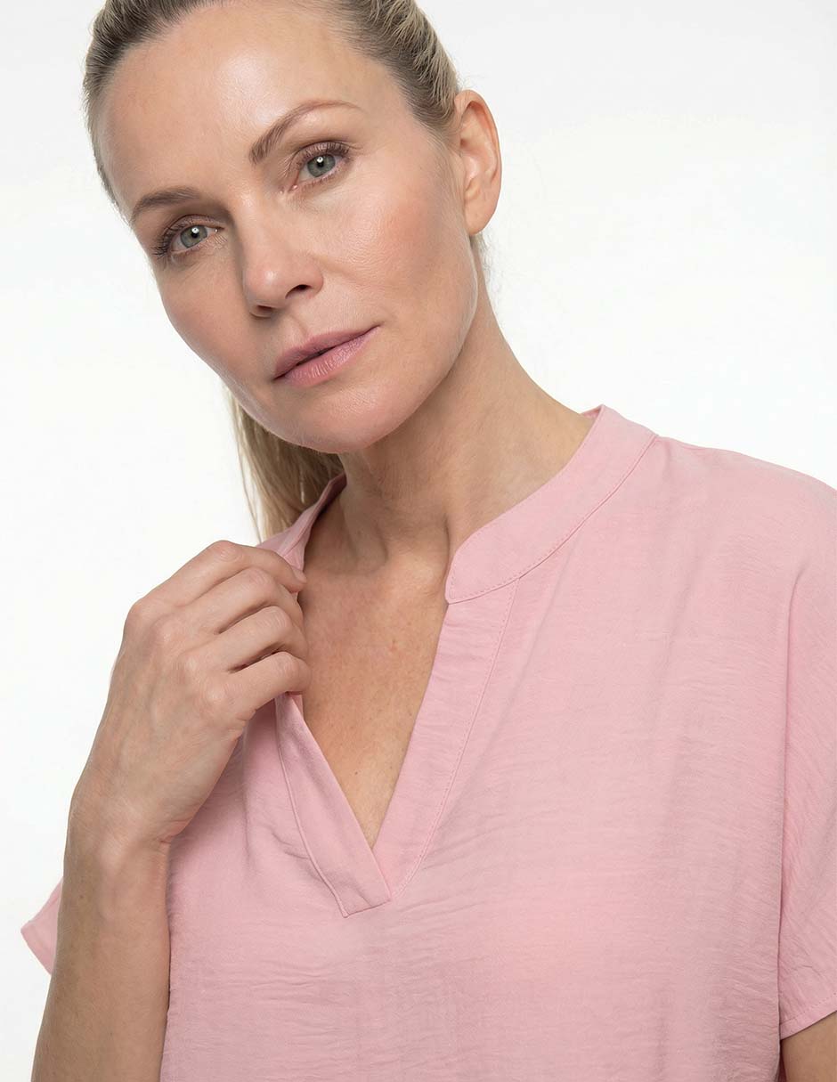 Blusa manga corta para mujer 11