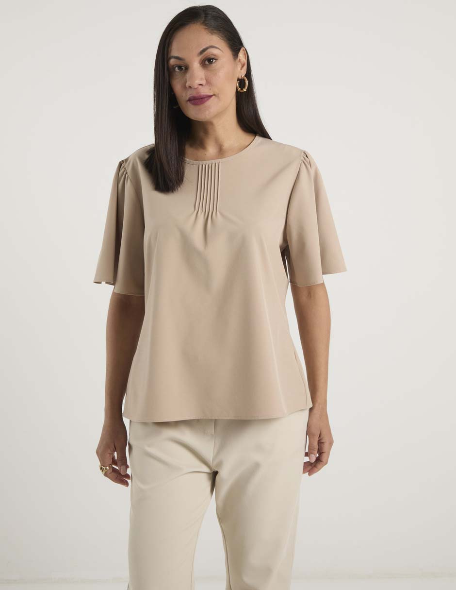 Blusa manga corta para mujer 7