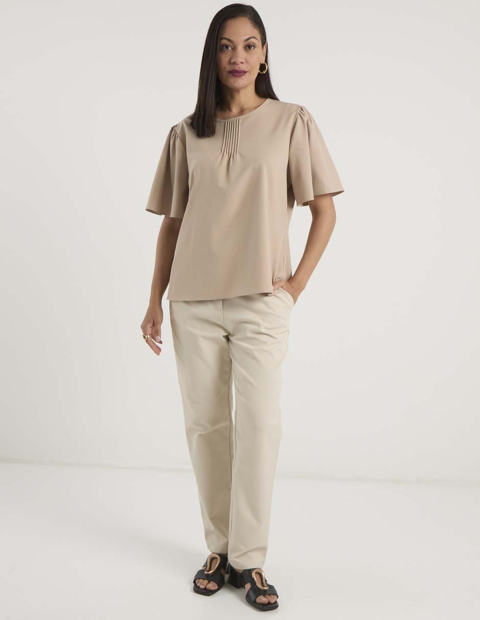 Blusa manga corta para mujer 8