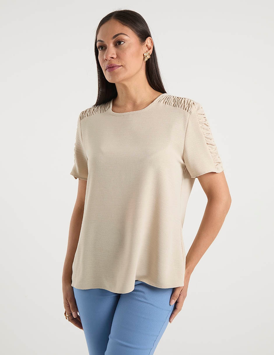 Blusa manga corta para mujer 1