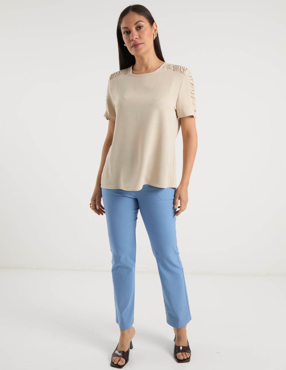 Blusa manga corta para mujer 8