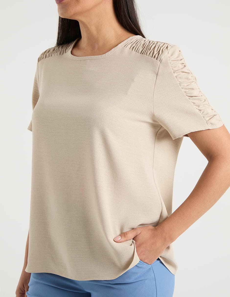Blusa manga corta para mujer 10