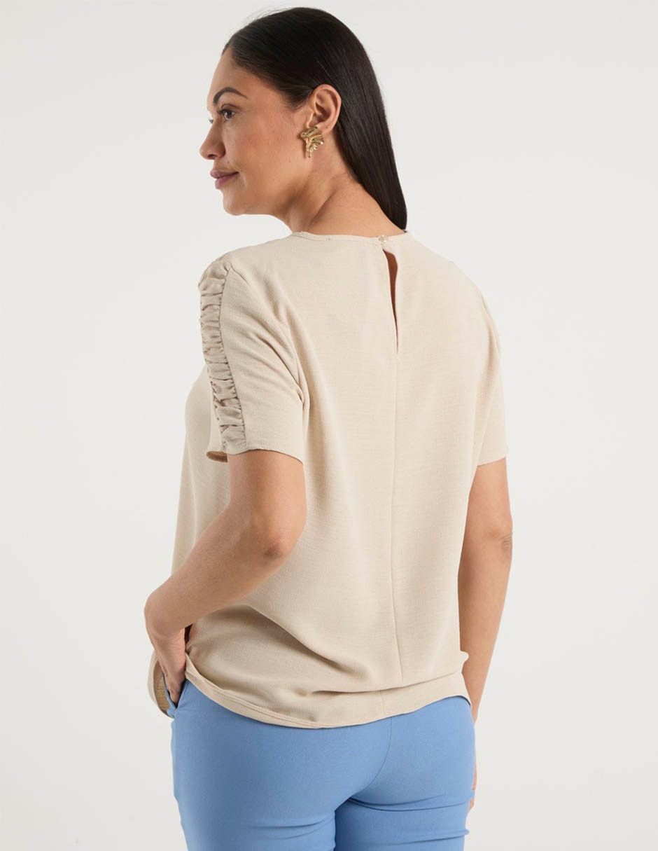 Blusa manga corta para mujer 11