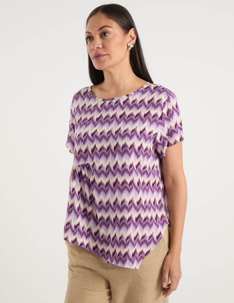 Blusa manga corta para mujer 1