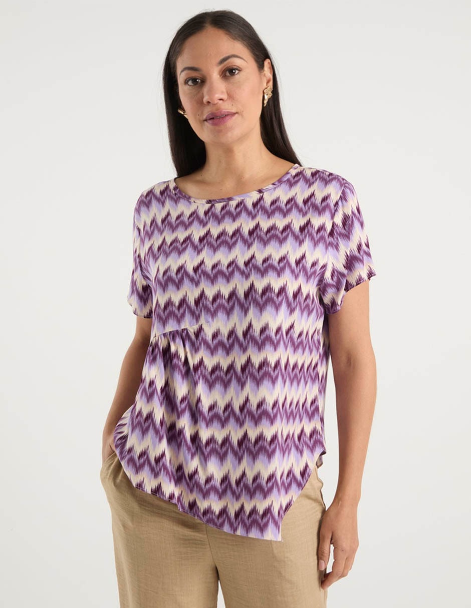 Blusa manga corta para mujer 7