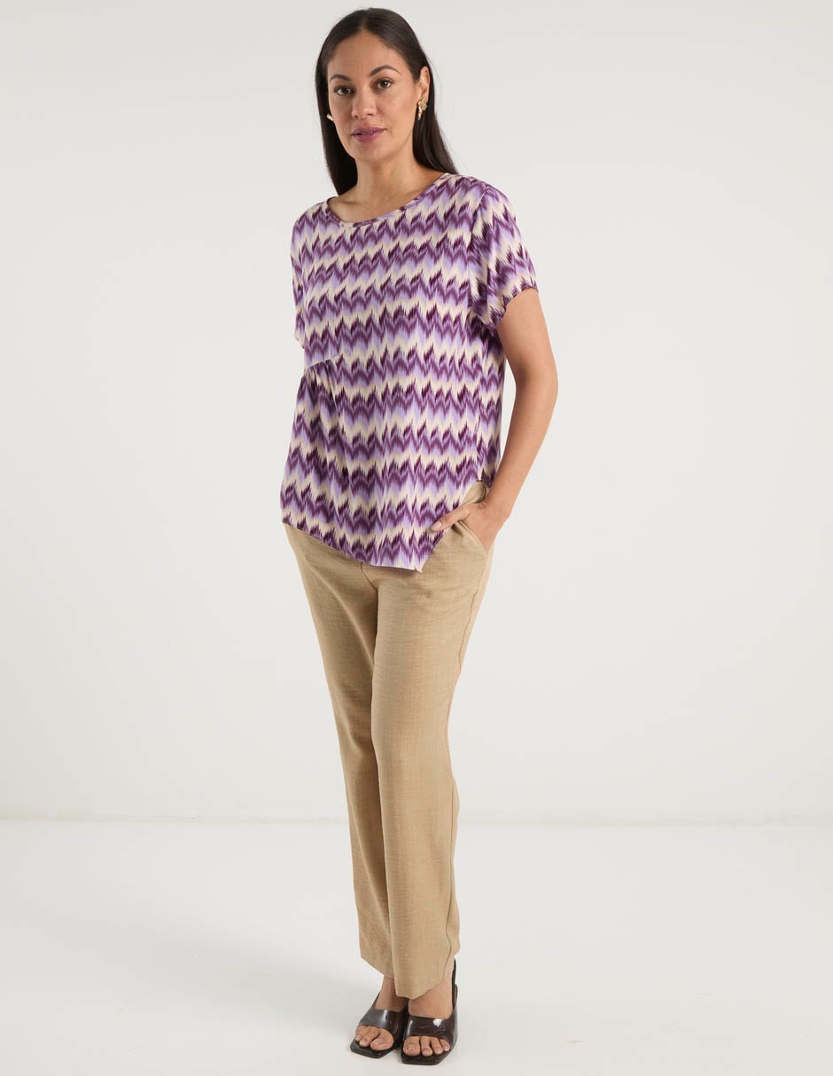 Blusa manga corta para mujer 8