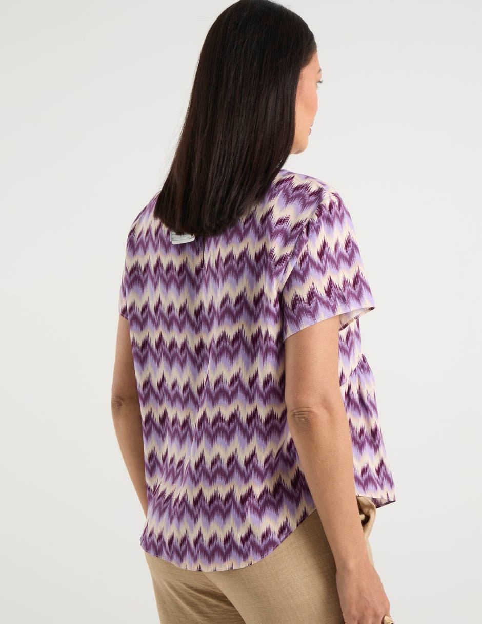 Blusa manga corta para mujer 11