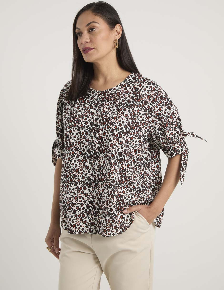Blusa manga al codo para mujer 7