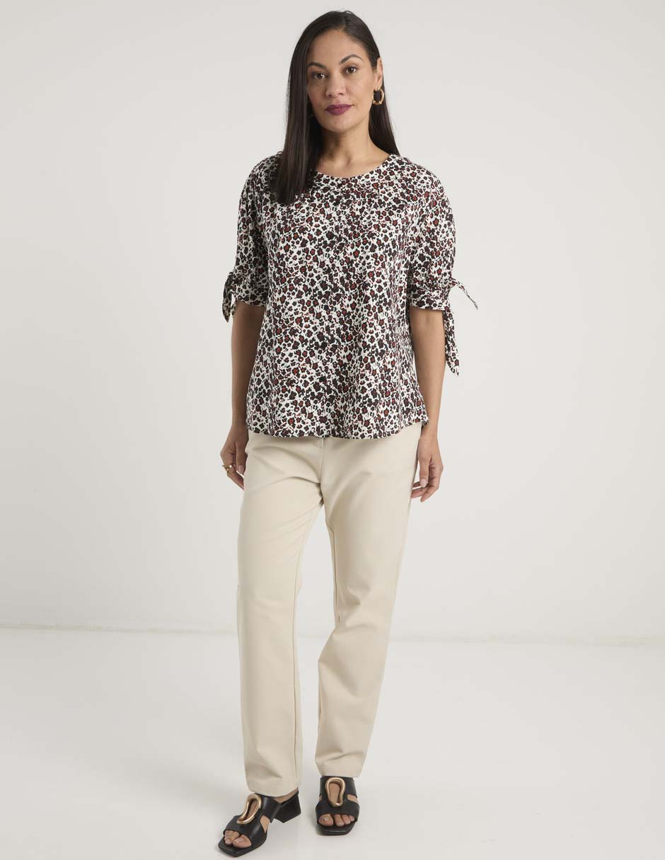 Blusa manga al codo para mujer 8