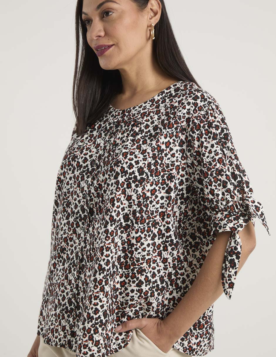 Blusa manga al codo para mujer 10