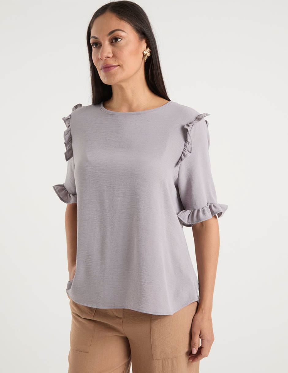 Blusa manga corta para mujer 7