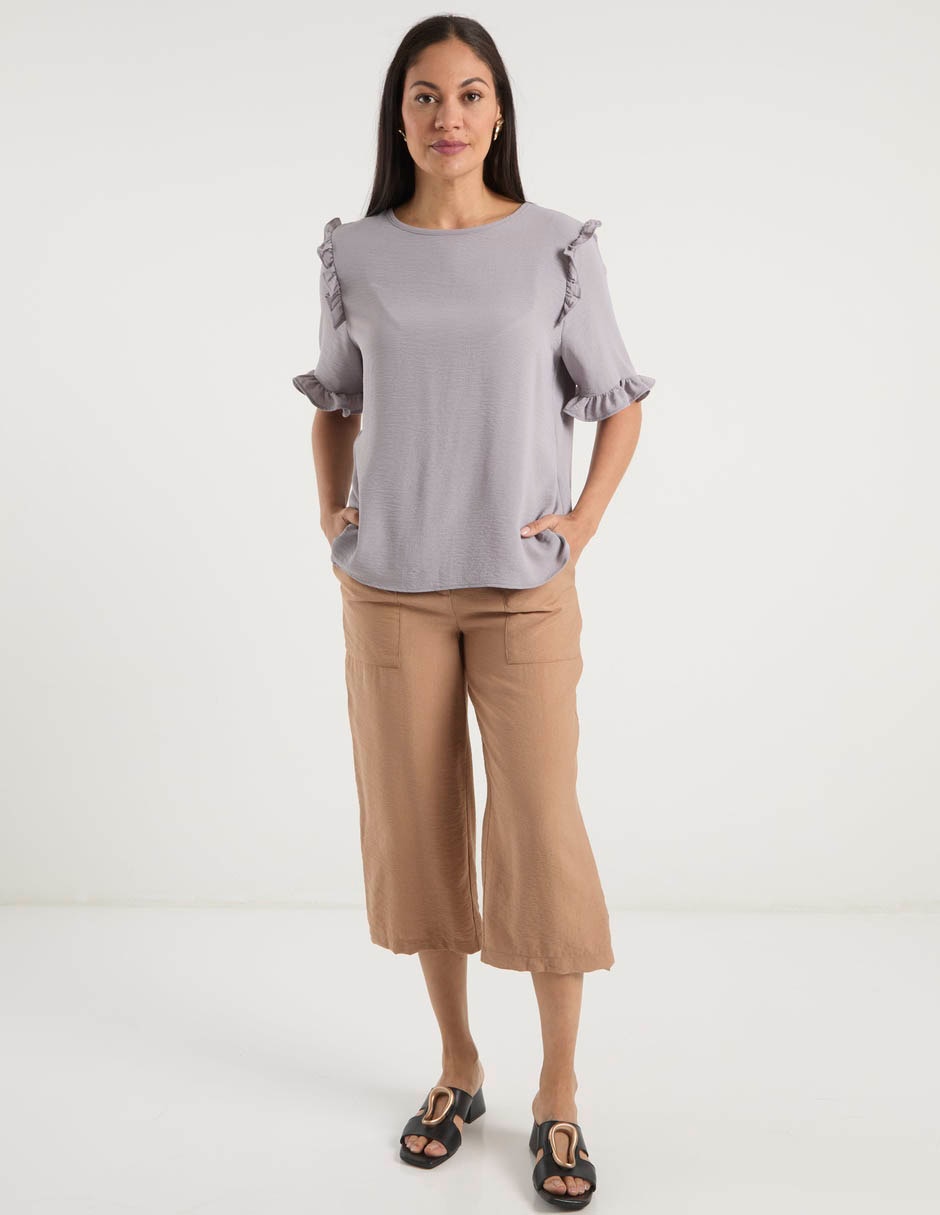 Blusa manga corta para mujer 8