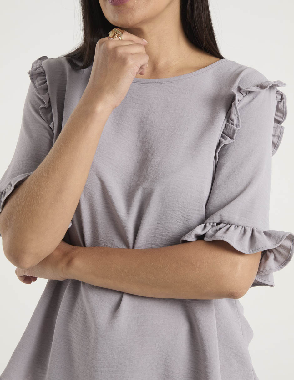 Blusa manga corta para mujer 10
