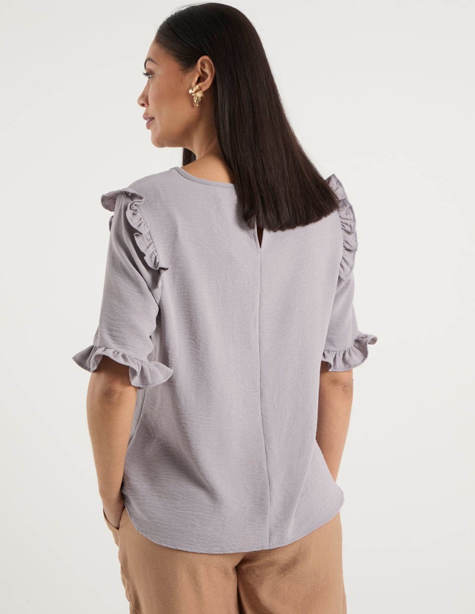 Blusa manga corta para mujer 11