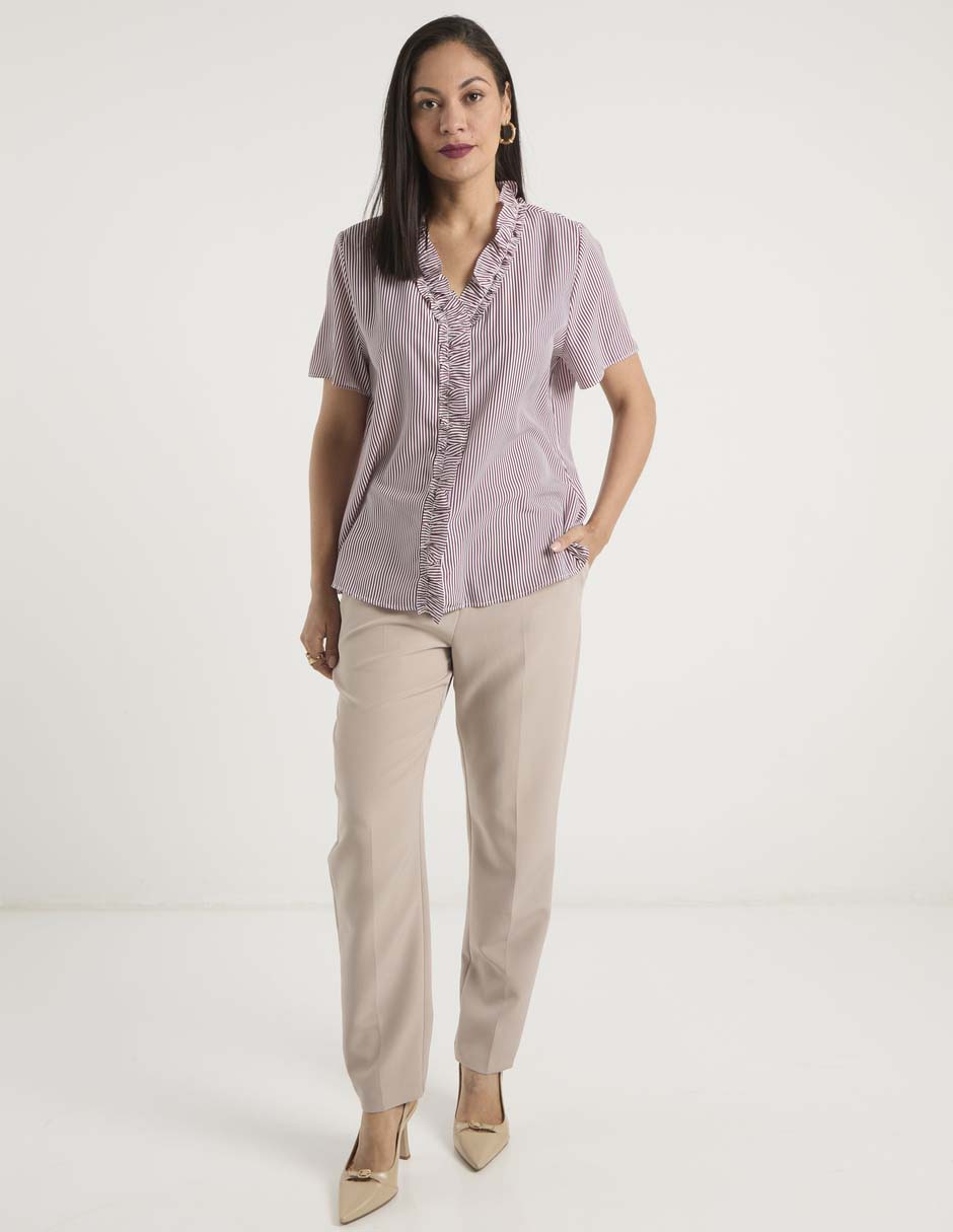 Blusa manga corta para mujer 8