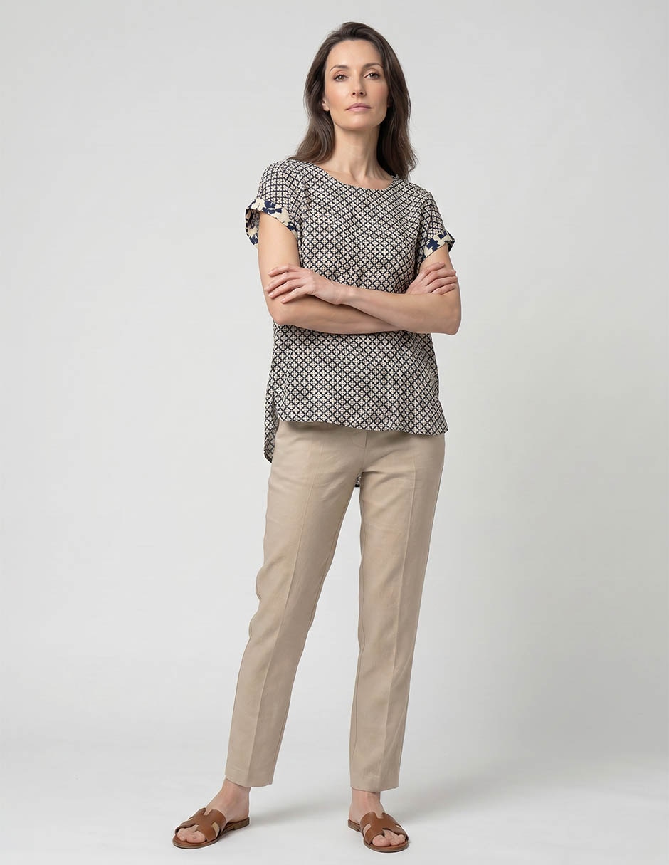Blusa manga corta para mujer 3