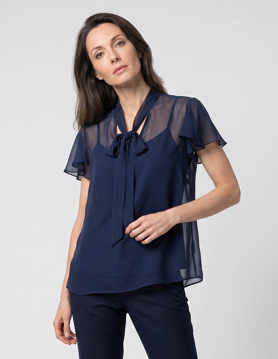 Blusa manga corta para mujer