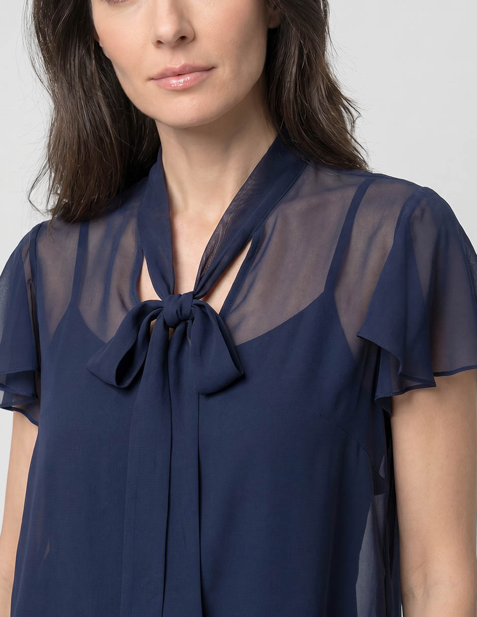Blusa manga corta para mujer 4