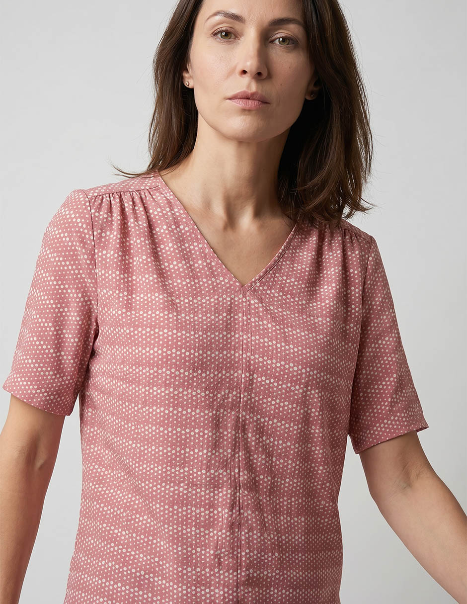 Blusa manga corta para mujer 3