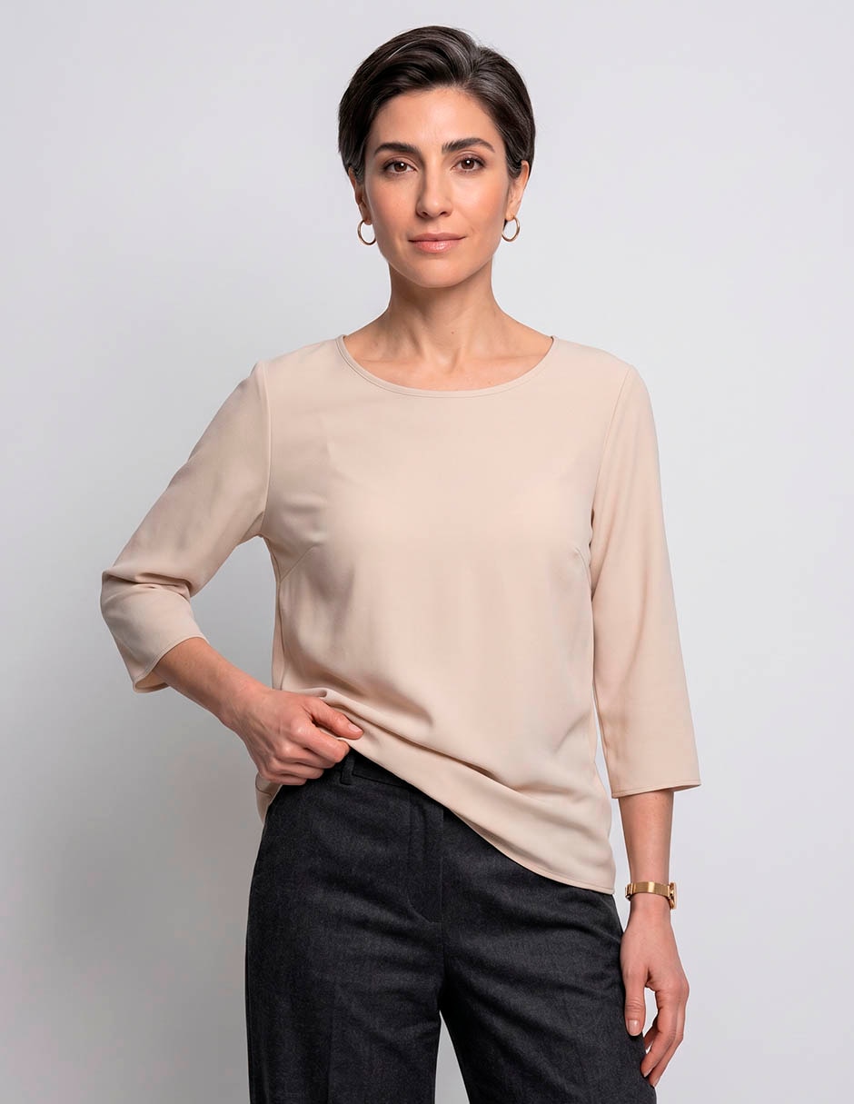 Blusa manga 3/4 para mujer Blusa manga 3/4 para mujer