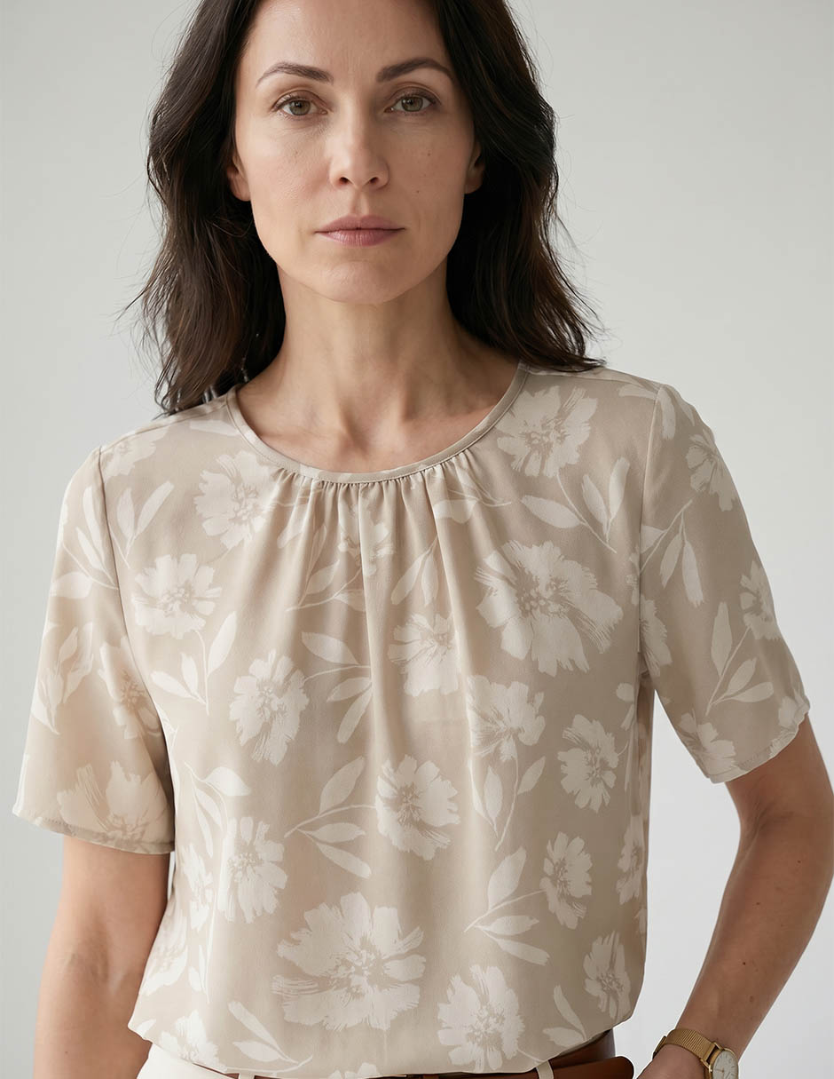 Blusa manga corta para mujer 3