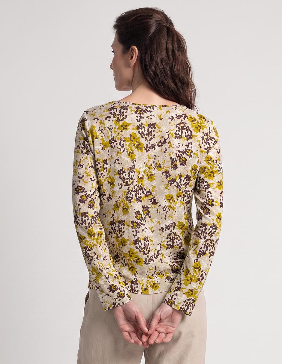 Blusa manga larga para mujer