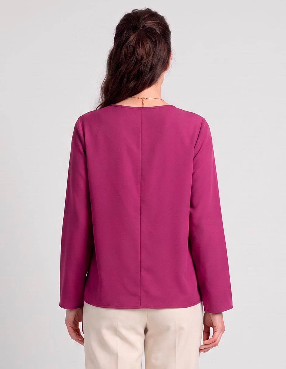 Blusa manga larga para mujer