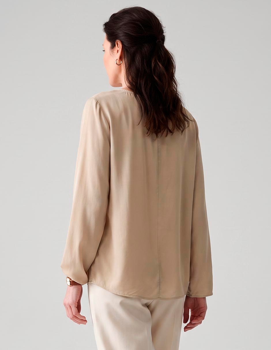 Blusa manga larga para mujer