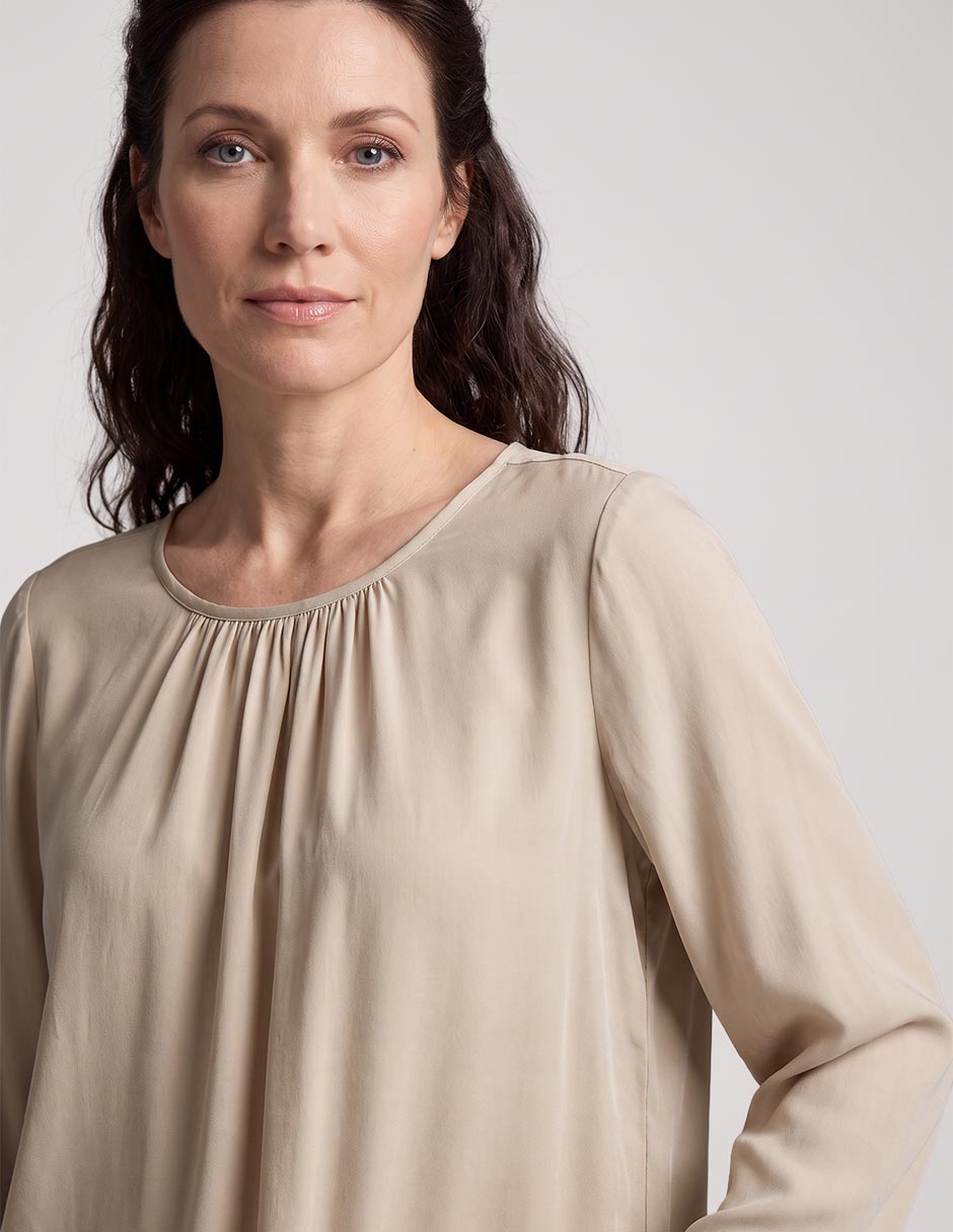 Blusa manga larga para mujer