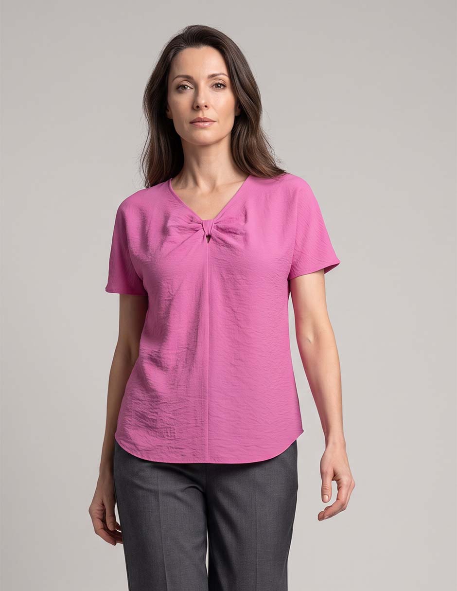 Blusa manga corta para mujer