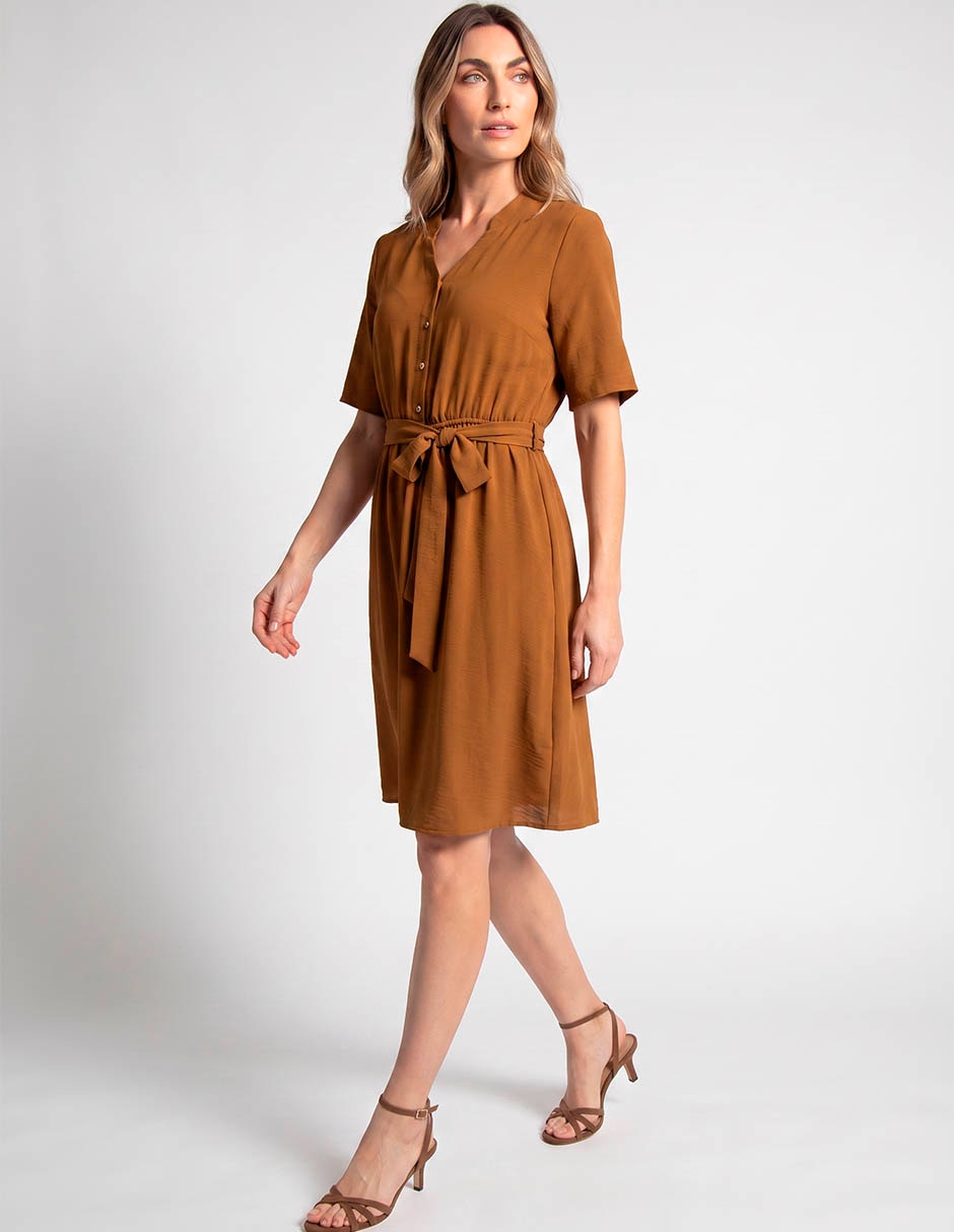 Vestido arriba rodilla casual para mujer 3