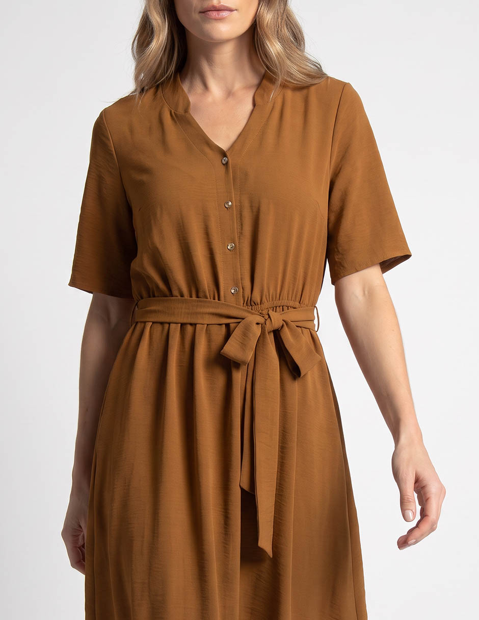Vestido arriba rodilla casual para mujer 2