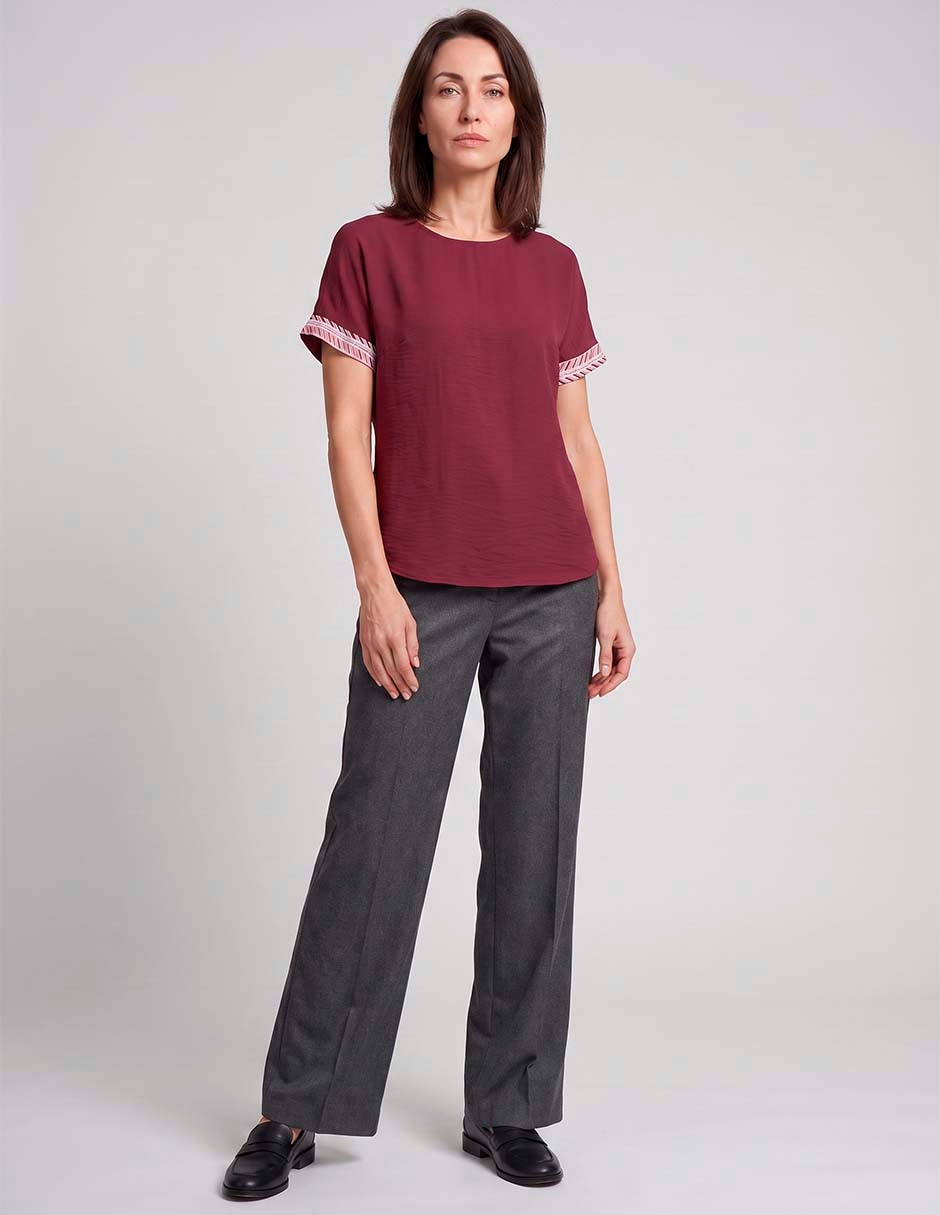 Blusa manga corta para mujer 3