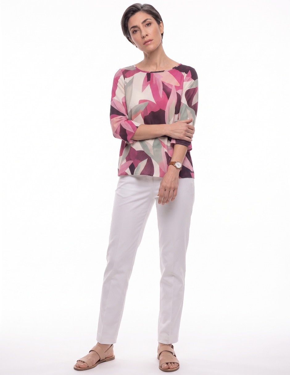 Blusa manga 3/4 para mujer 4