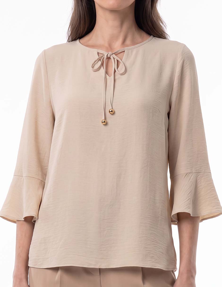 Blusa manga al codo para mujer 4