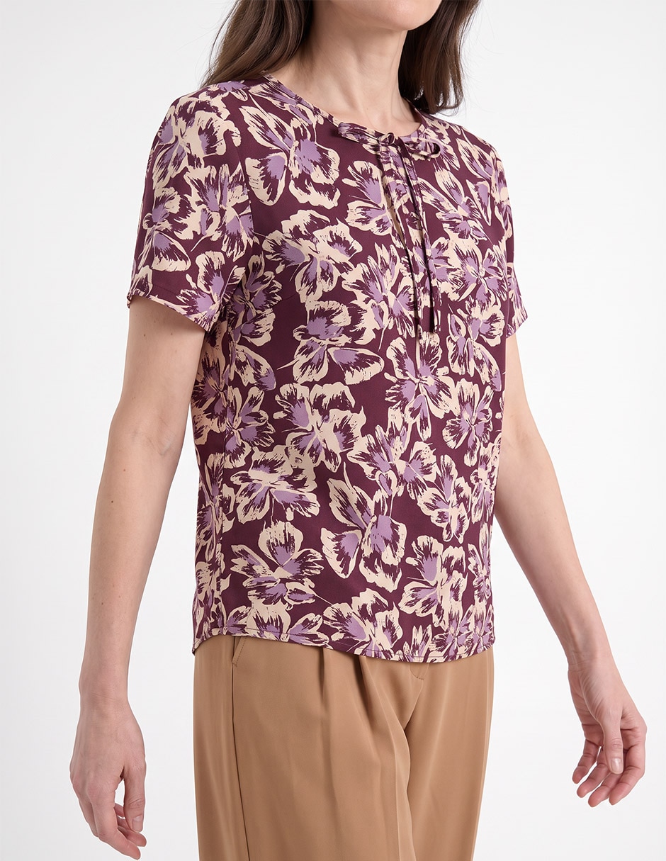 Blusa manga corta para mujer 4