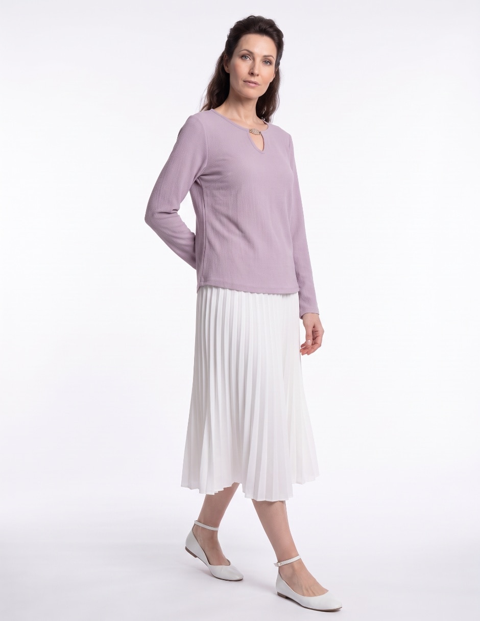 Blusa manga larga para mujer 3