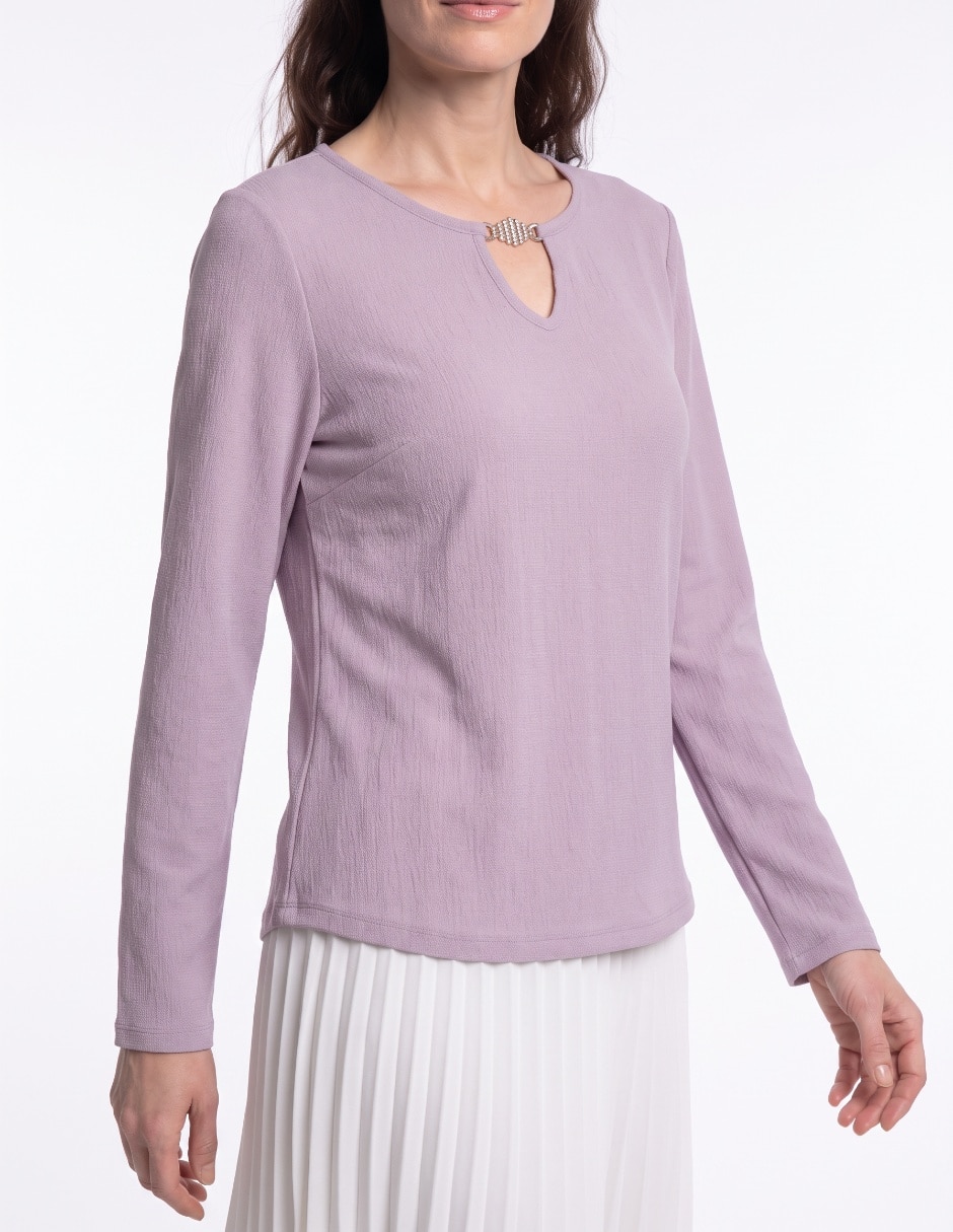 Blusa manga larga para mujer 4