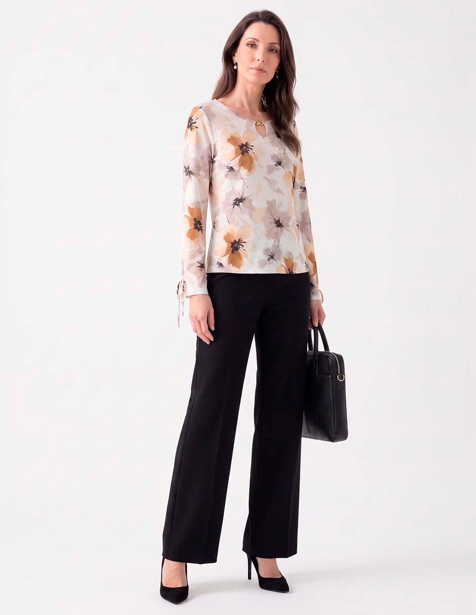 Blusa manga larga para mujer