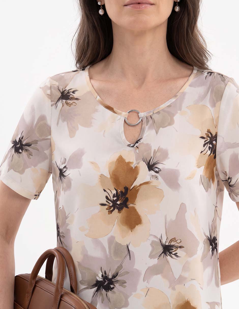 Blusa manga corta para mujer 3