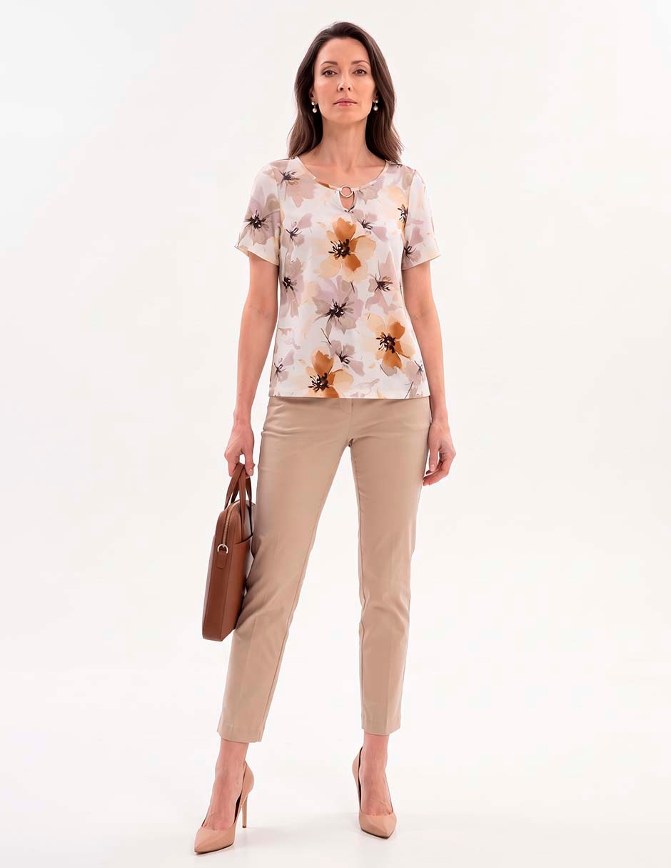 Blusa manga corta para mujer 4