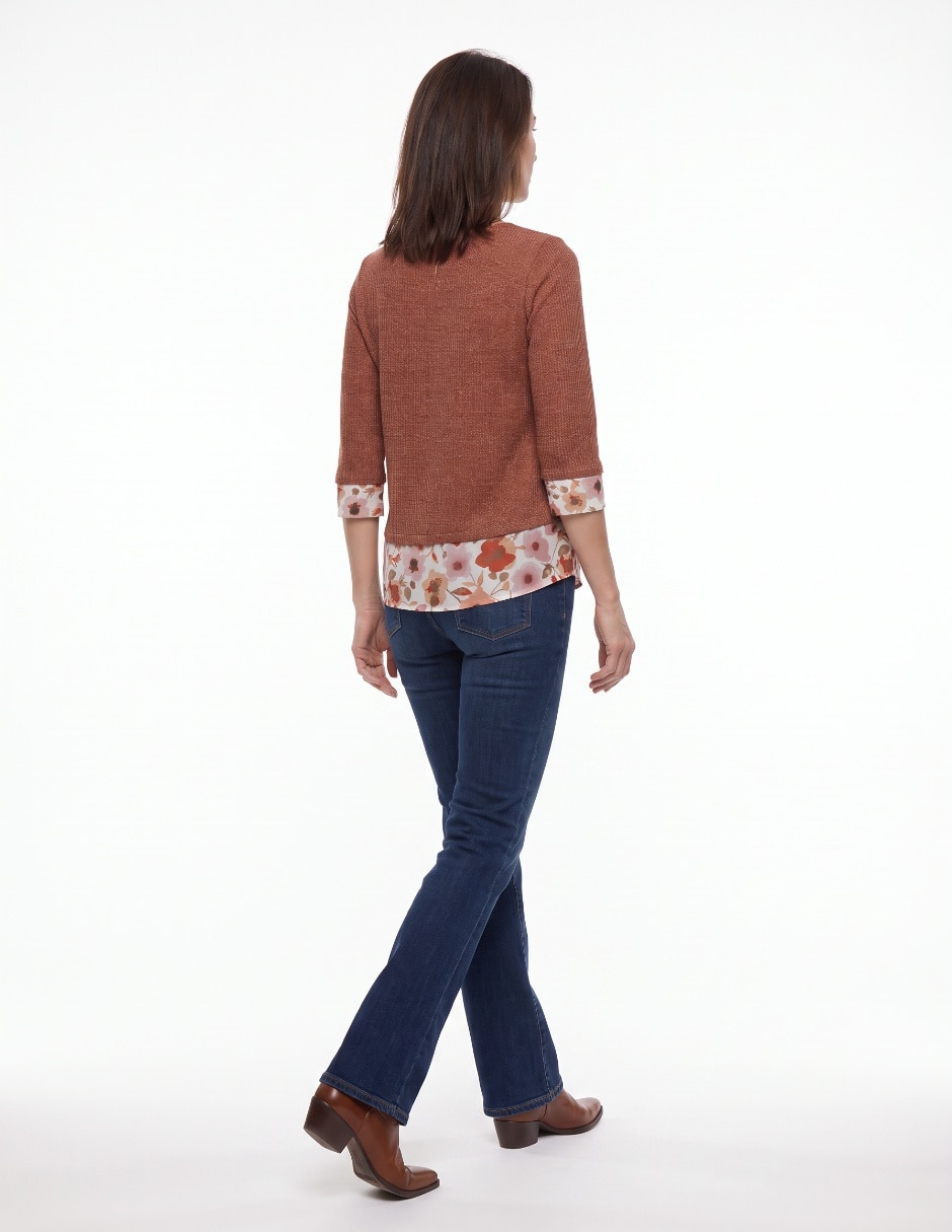 Blusa manga 3/4 para mujer 2